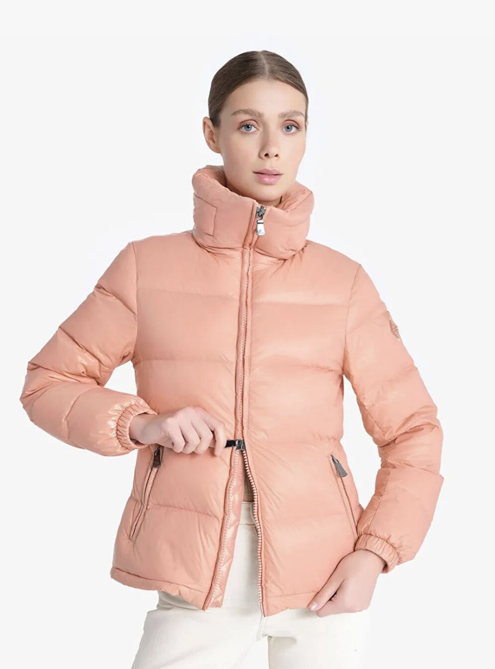 Made Tekstil pink puffer jacket