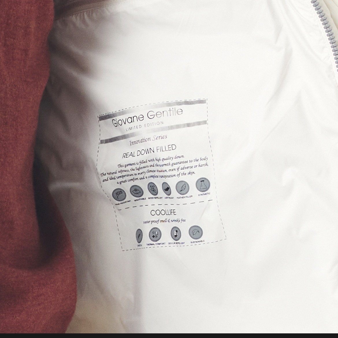 Made Tekstil Giovane Gentile lining detail