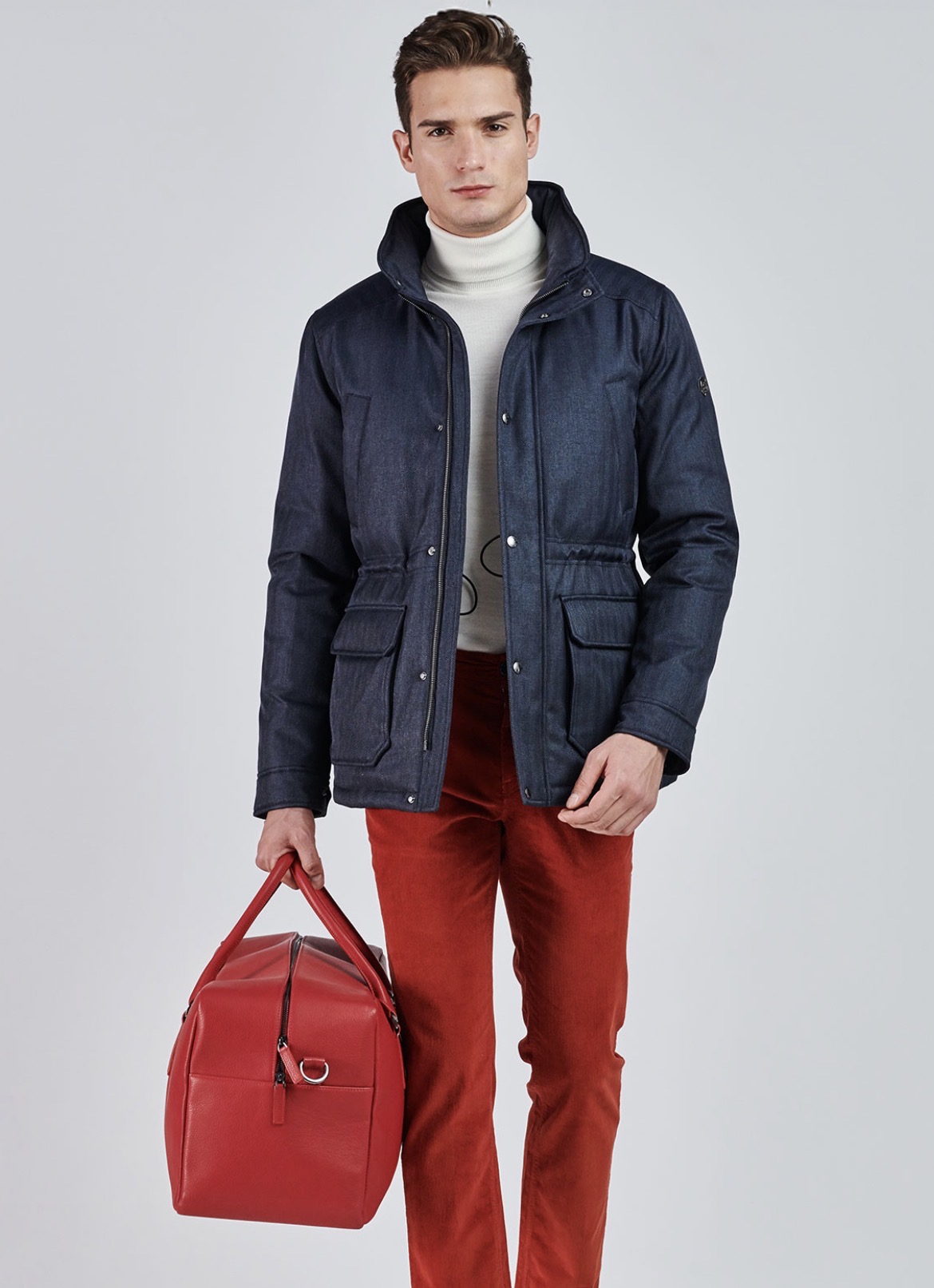 Made Tekstil Navy field jacket side view